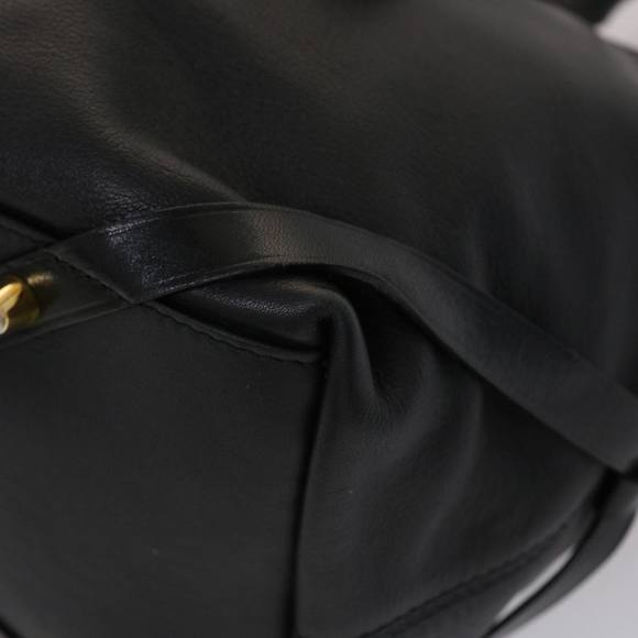 BURBERRY Shoulder Bag Leather Black Auth bs6525 - Picture 14 of 16